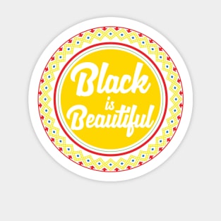 Black is Beautiful | Cool Black History Month Shirt for Women, Men & Kids Sticker